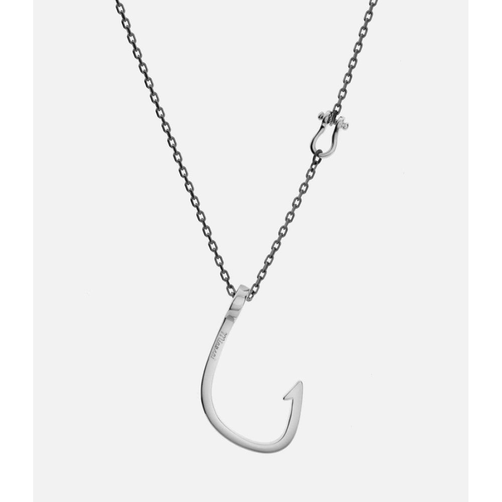 Hooked Necklace, Sterling Silver