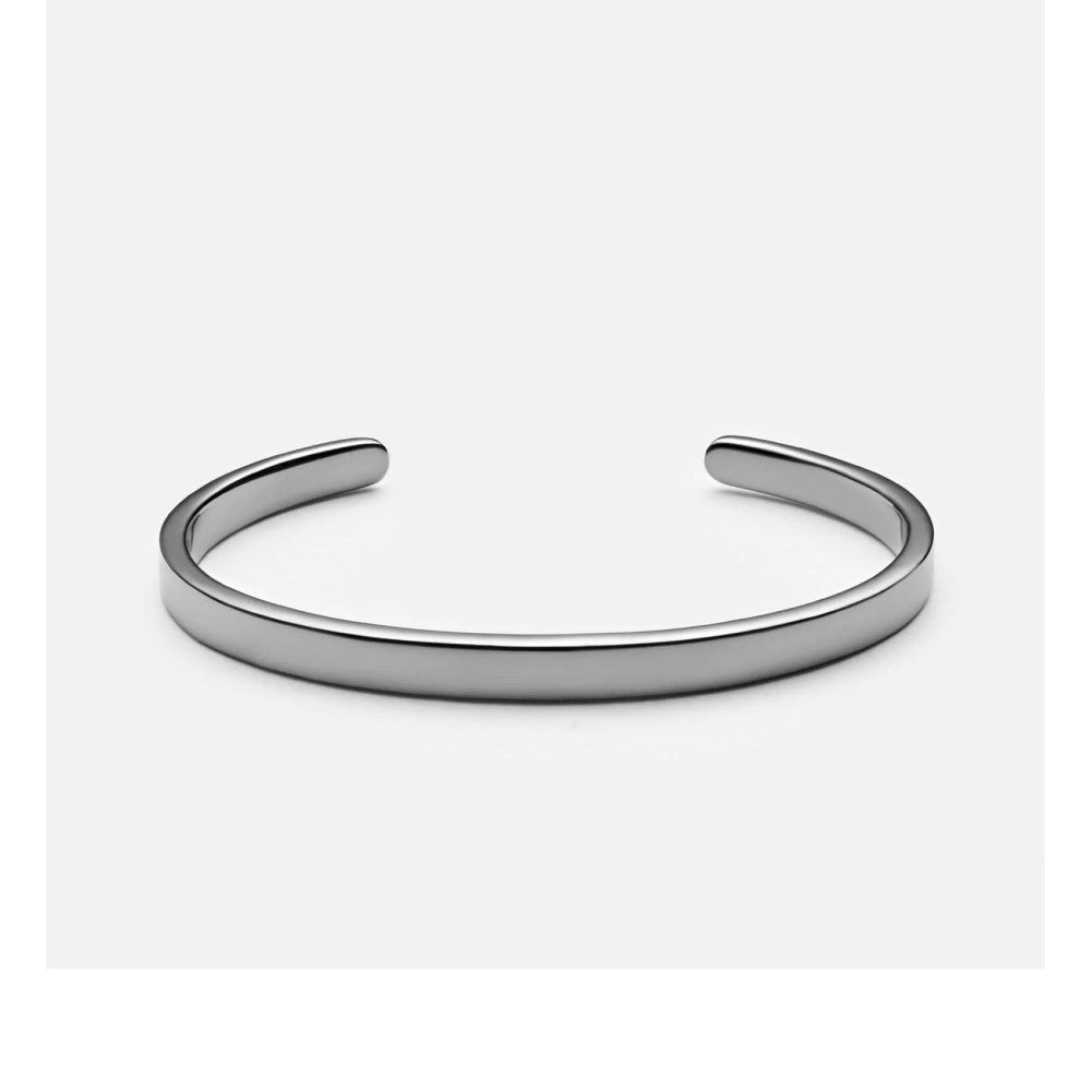 Bracelet - Singular, Polished Black / Rhodium