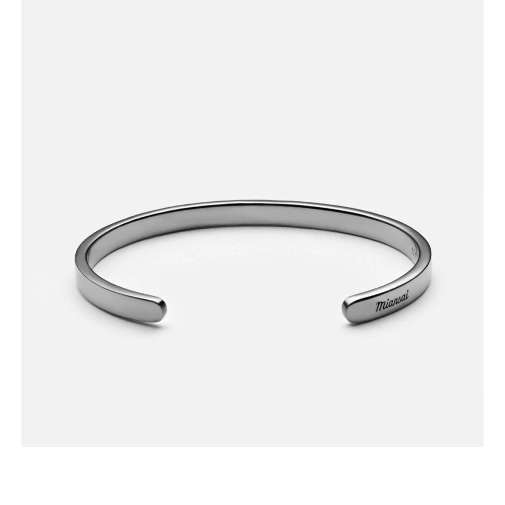 Bracelet - Singular, Polished Black / Rhodium