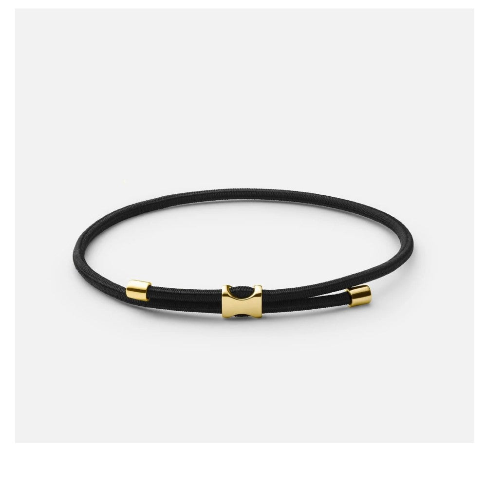 Bracelet - Orson Pull Bungee Rope - Black/Gold
