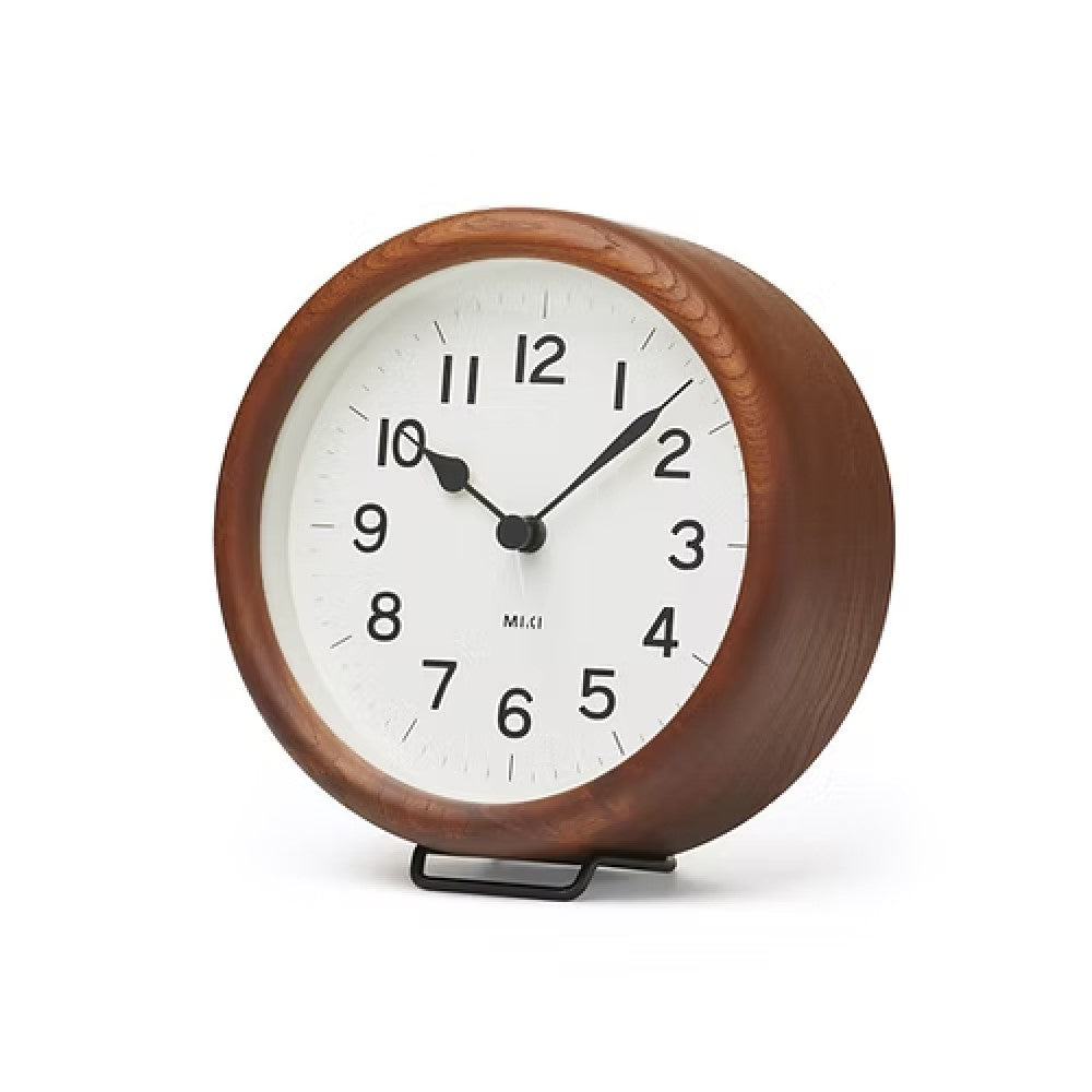 Miki Clock - Brown