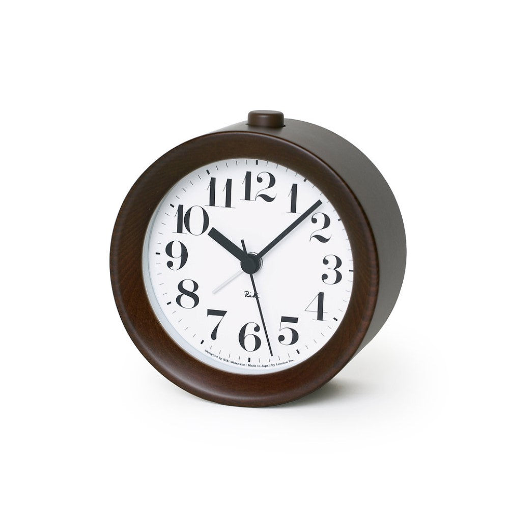 Riki Alarm Clock - Brown