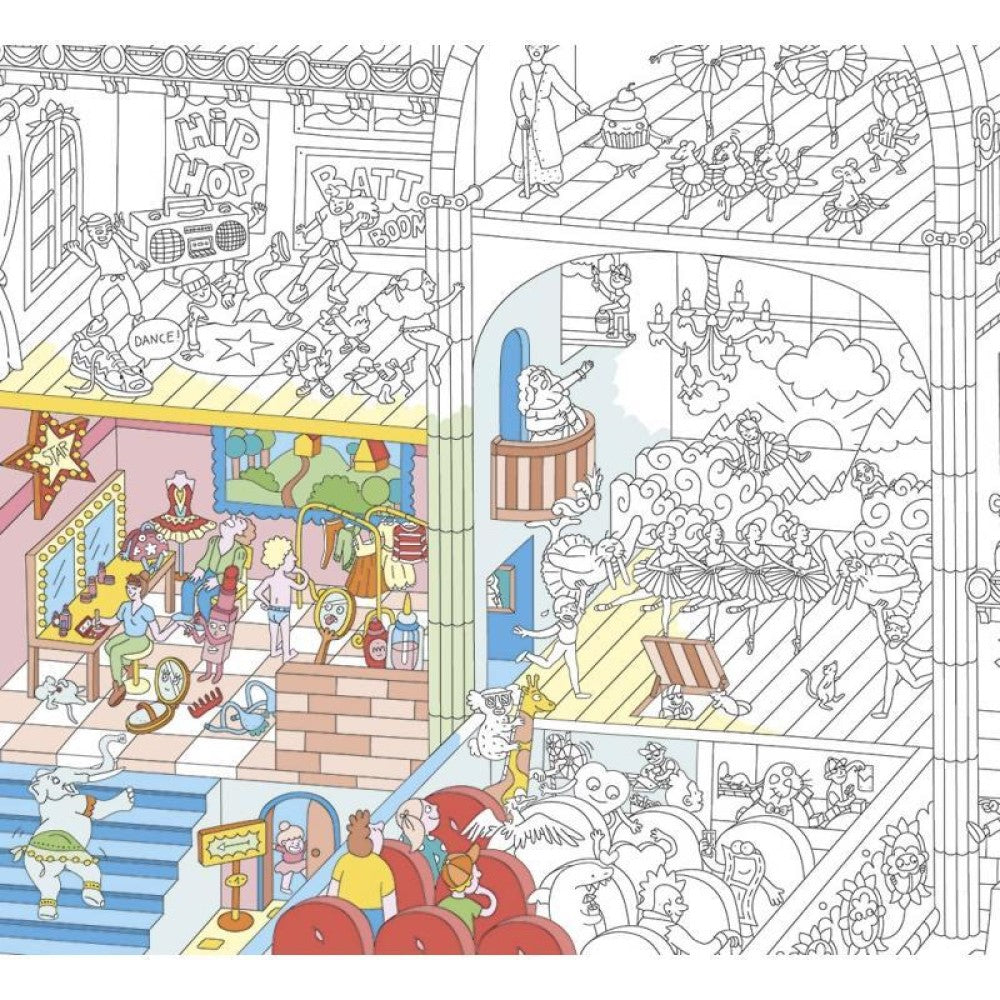 Coloring Poster - Dance 100x70