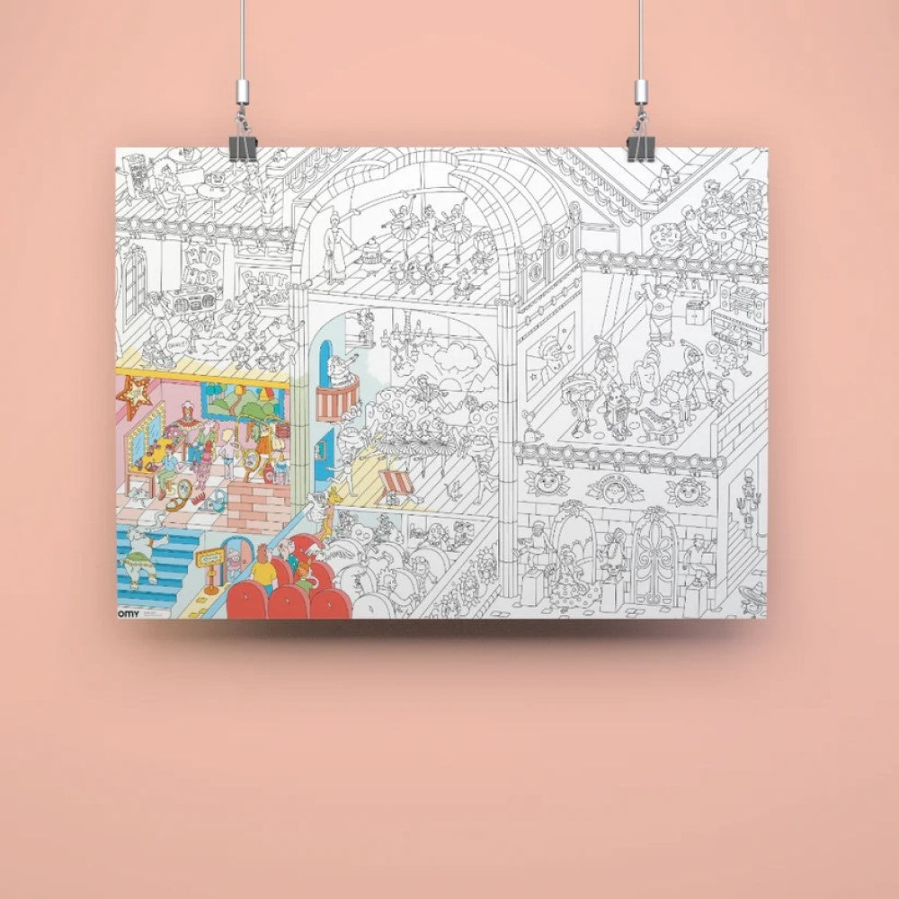 Coloring Poster - Dance 100x70