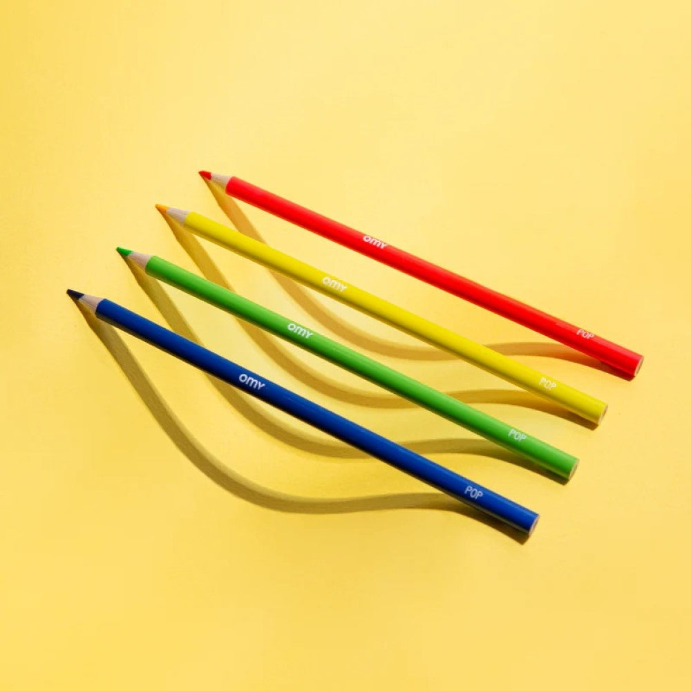 Pop colored pencils