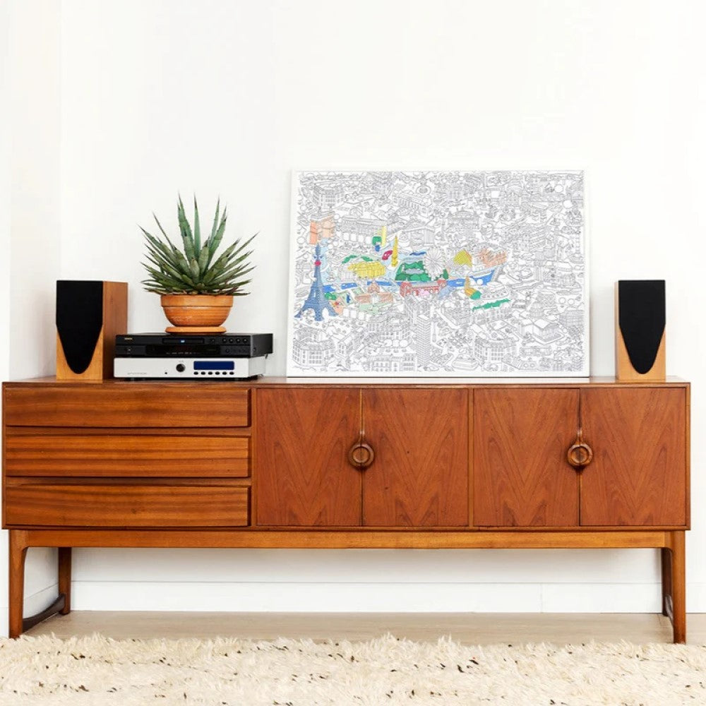 Coloring Poster - Paris 100x70