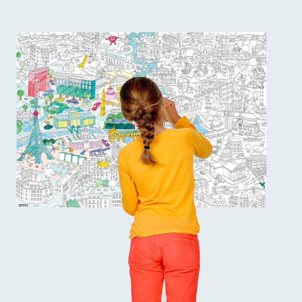Coloring Poster - Paris 100x70