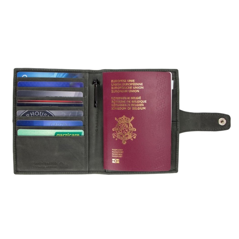 Passport Holder AirTag  - Brushed Black