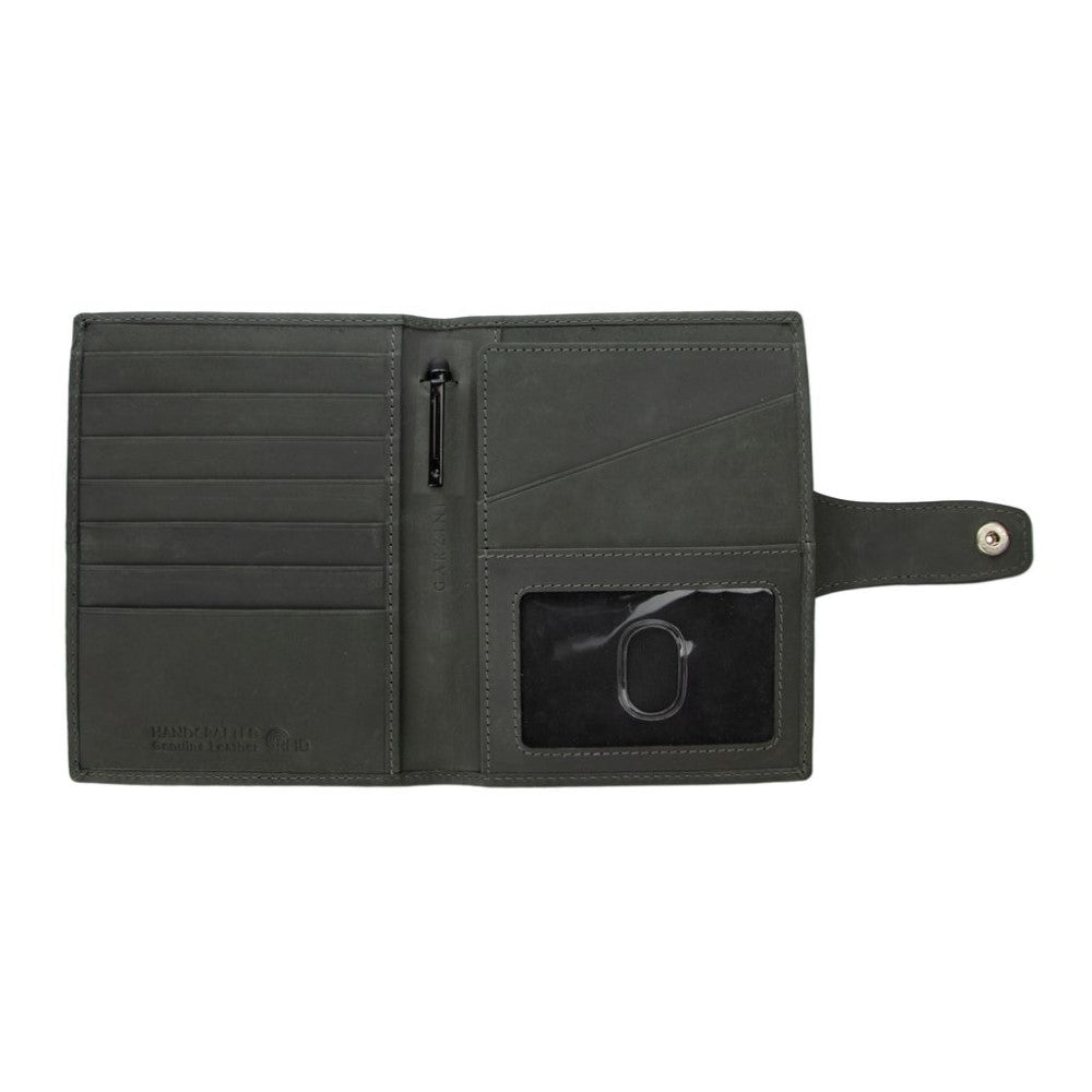 Passport Holder AirTag  - Brushed Black