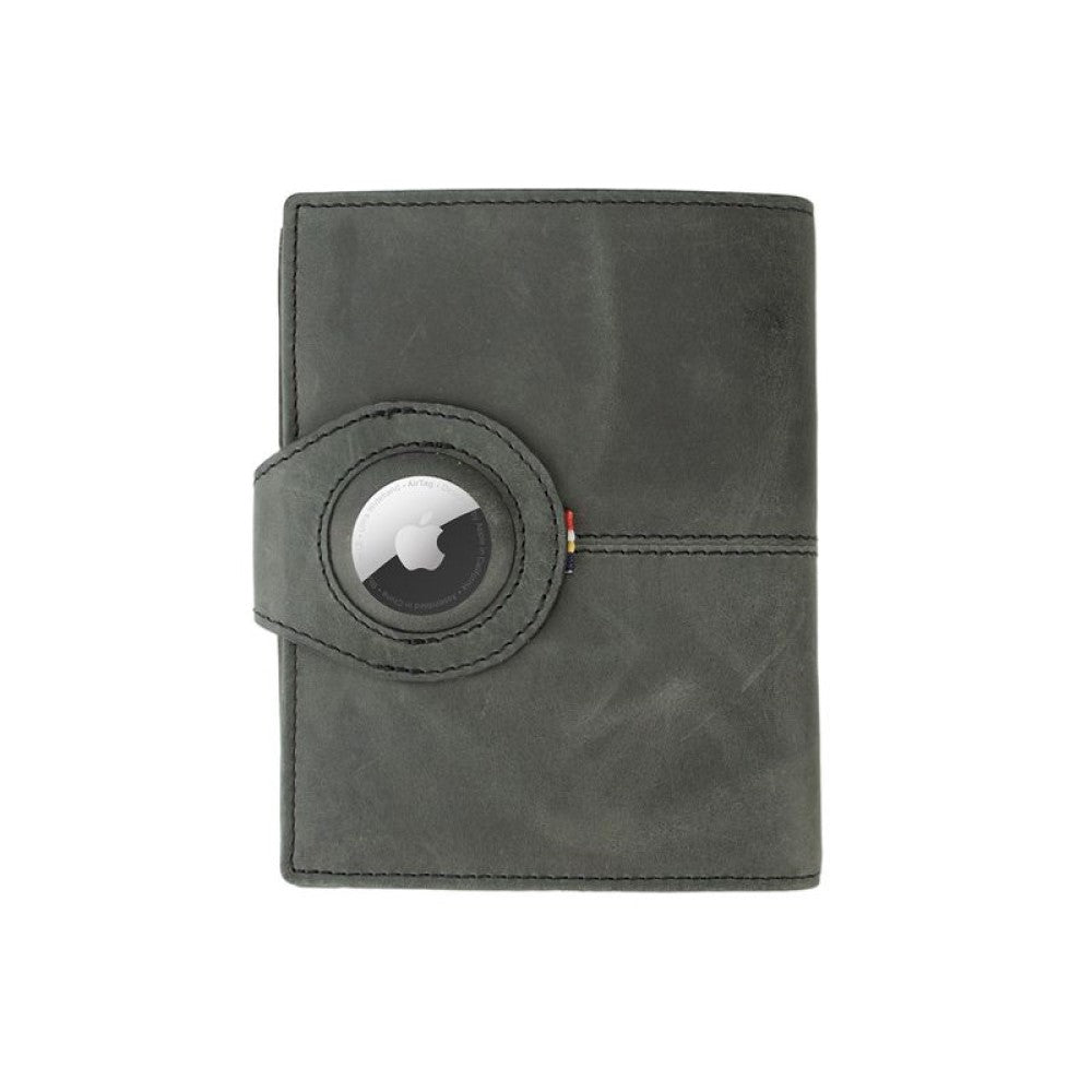 Passport Holder AirTag  - Brushed Black