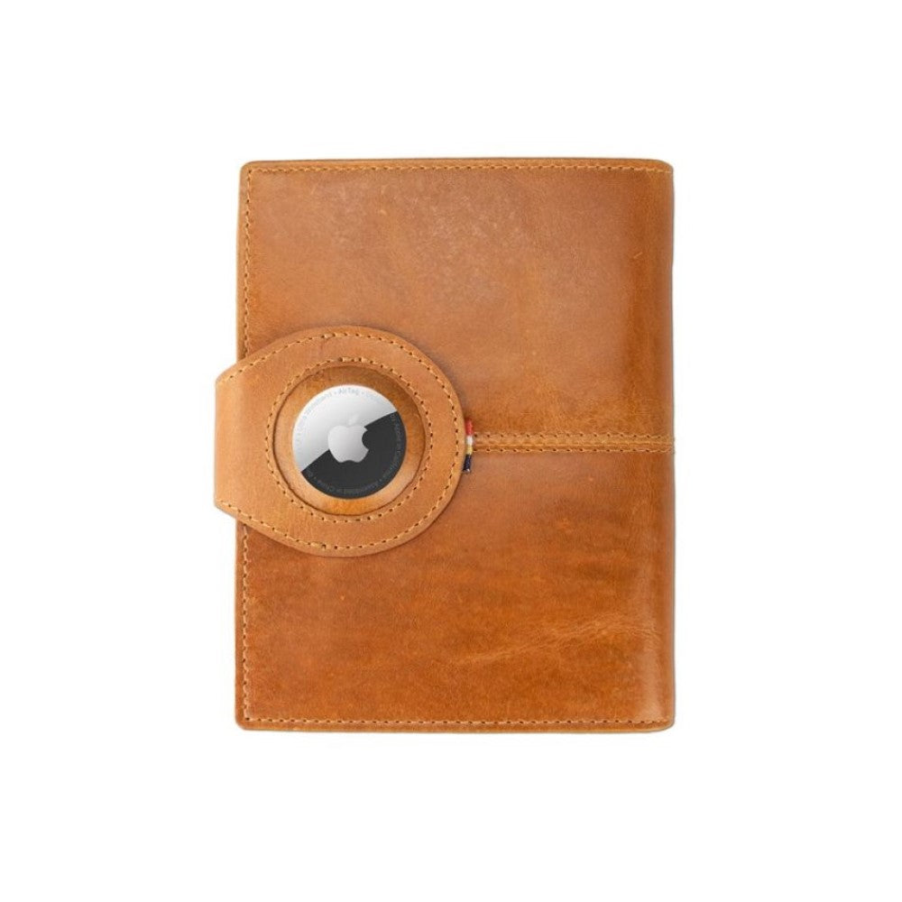 Passport Holder AirTag  - Brushed Cognac