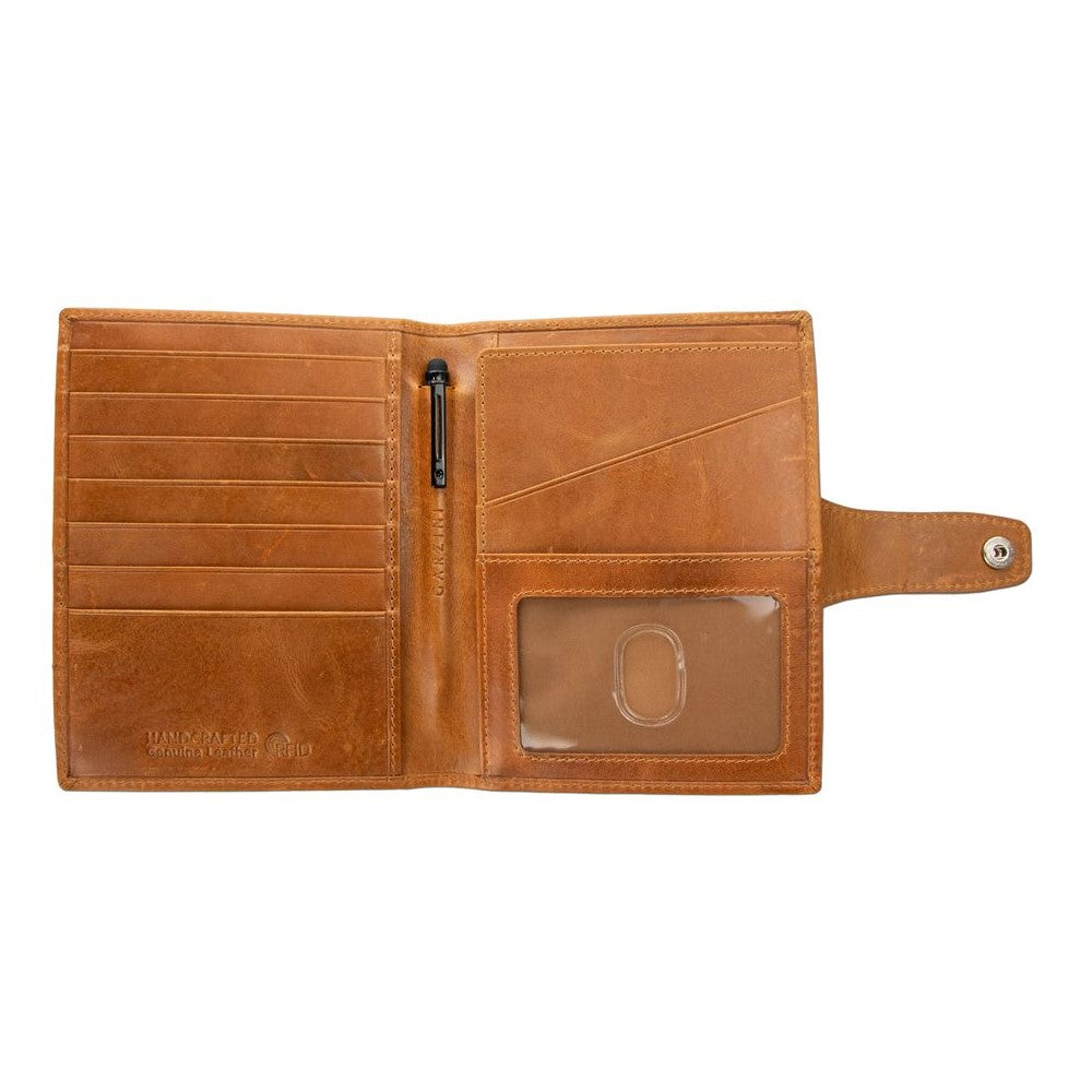 Passport Holder AirTag  - Brushed Cognac