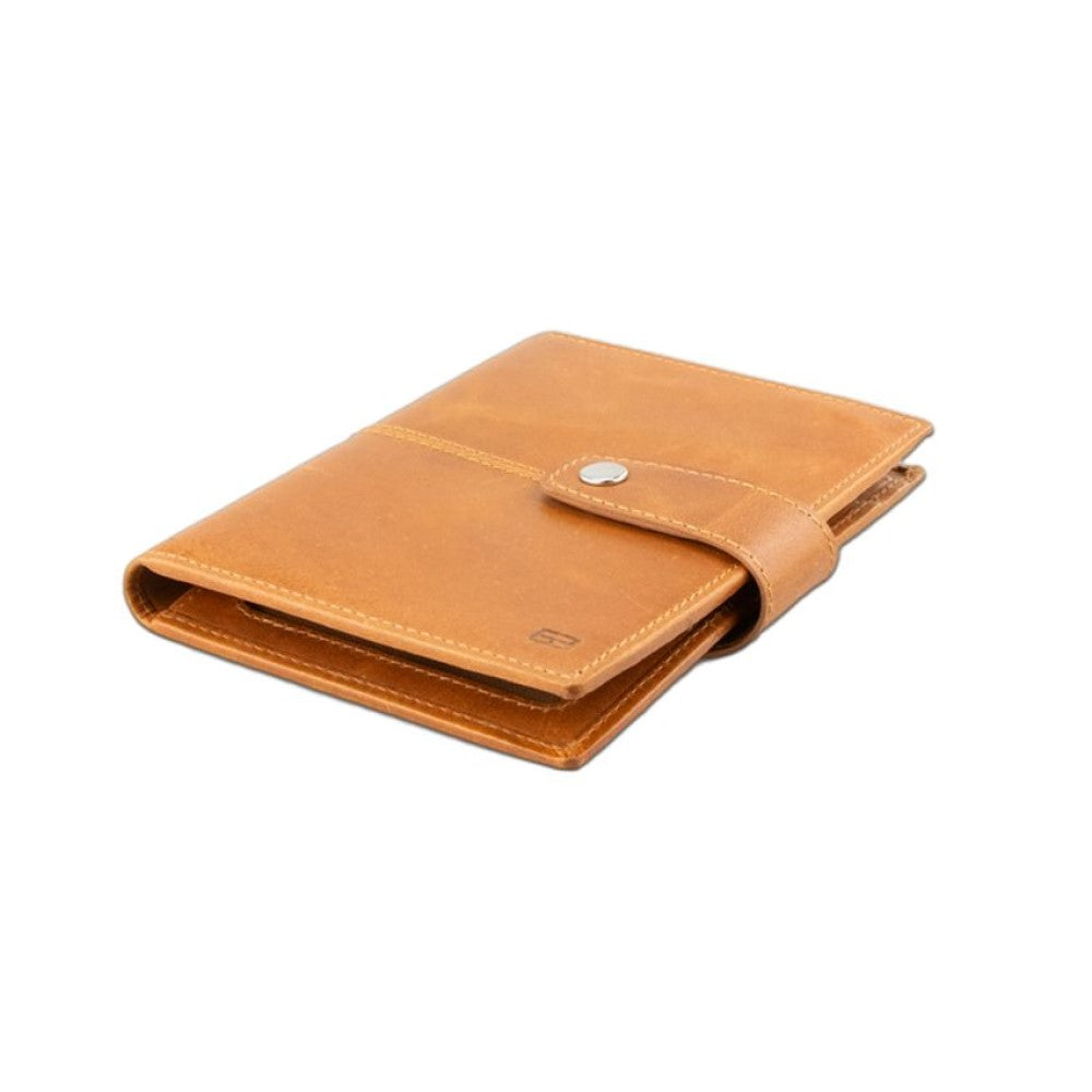 Passport Holder AirTag  - Brushed Cognac