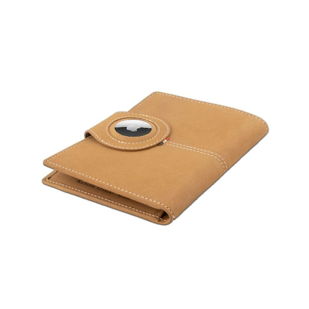 Passport Holder AirTag  - Camel Brown