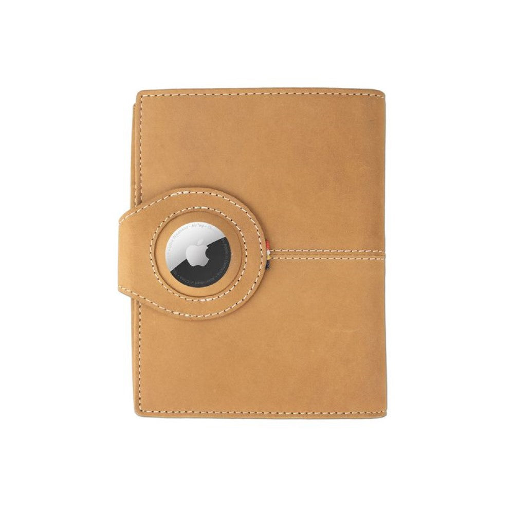 Passport Holder AirTag  - Camel Brown