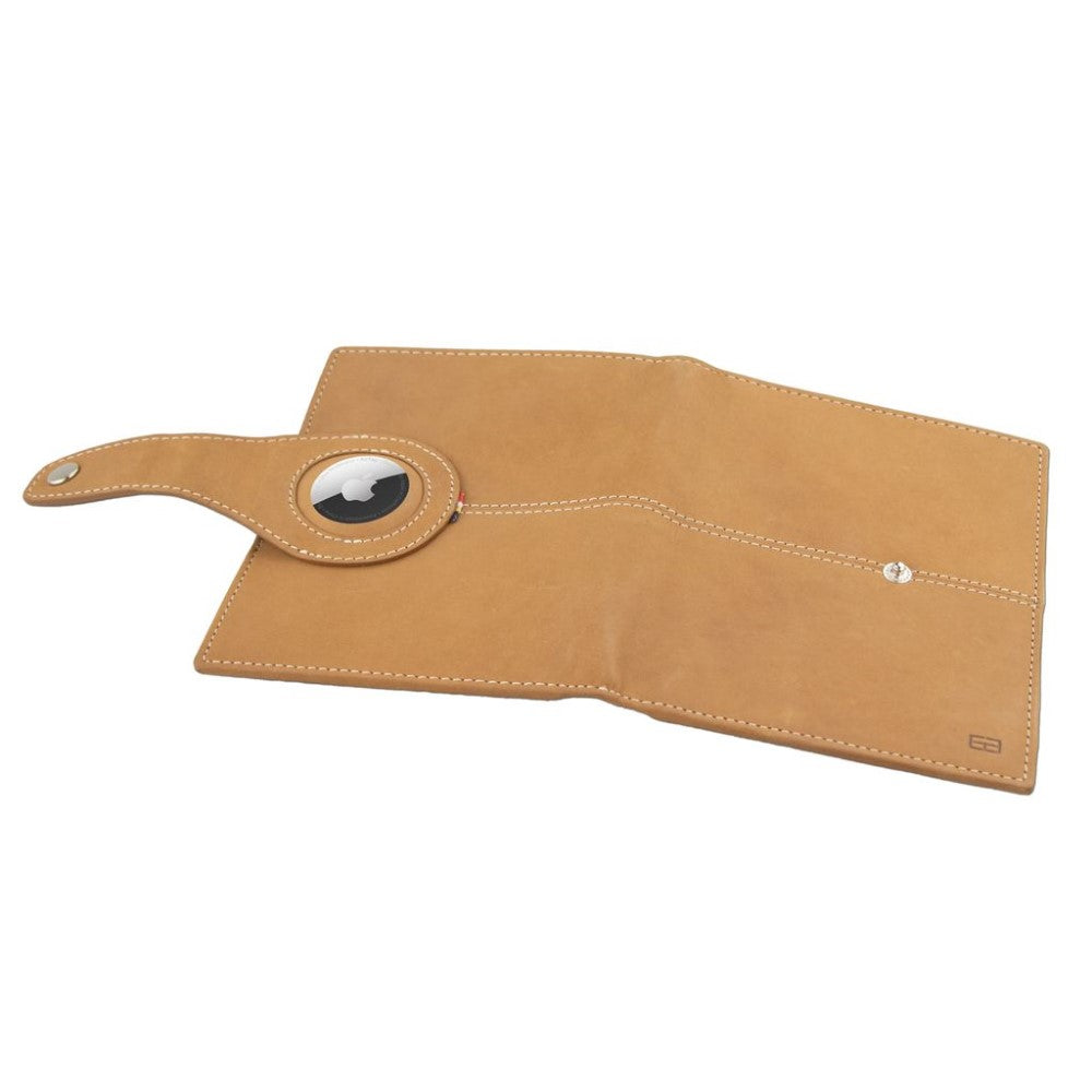 Passport Holder AirTag  - Camel Brown