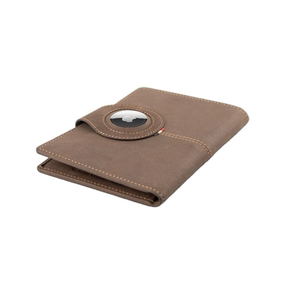 Passport Holder AirTag  - Java Brown