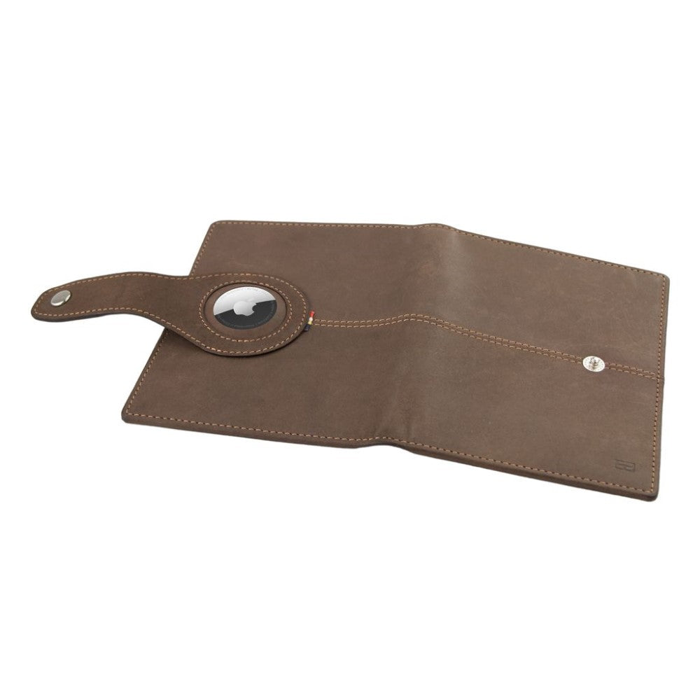 Passport Holder AirTag  - Java Brown