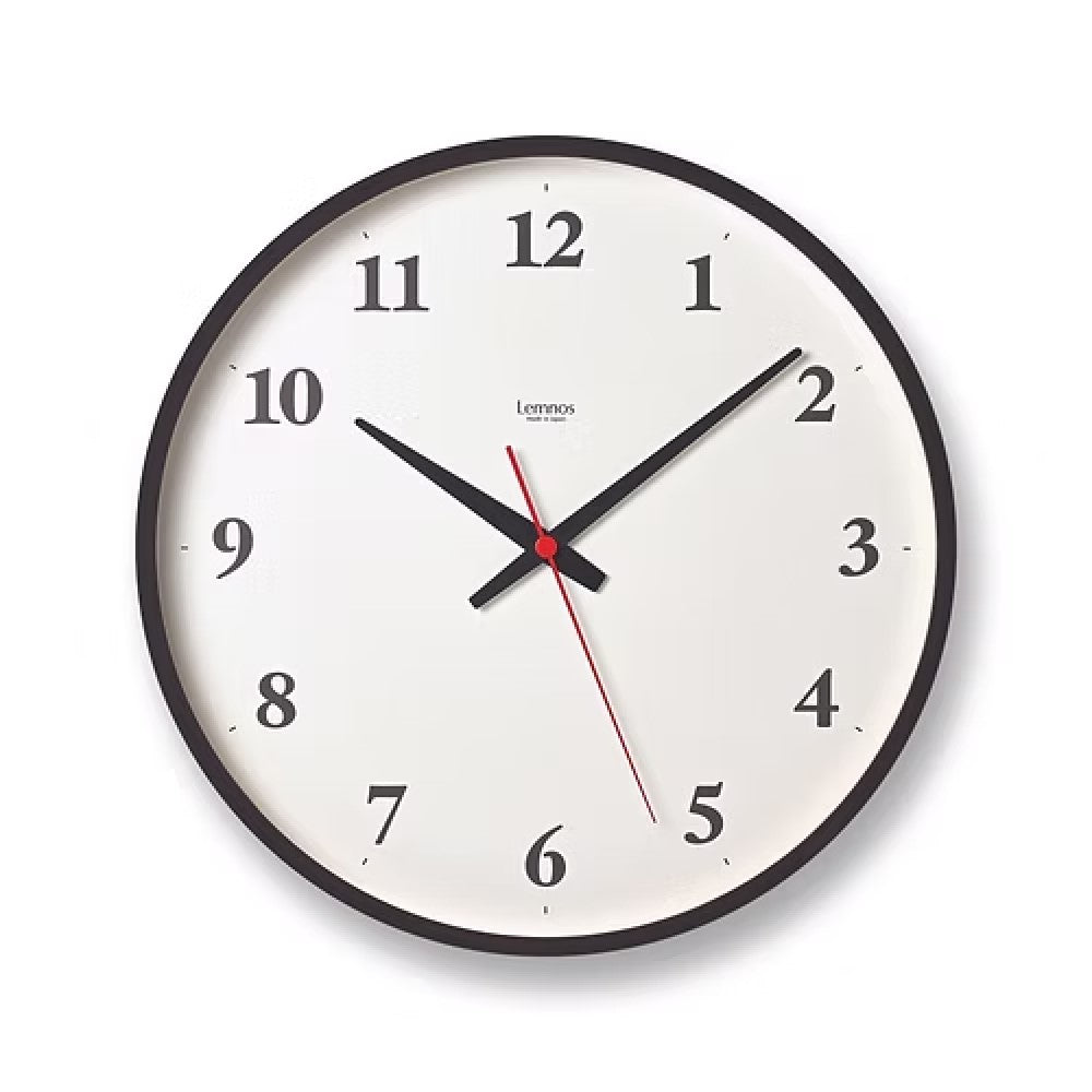 Plywood L Clock - Brown