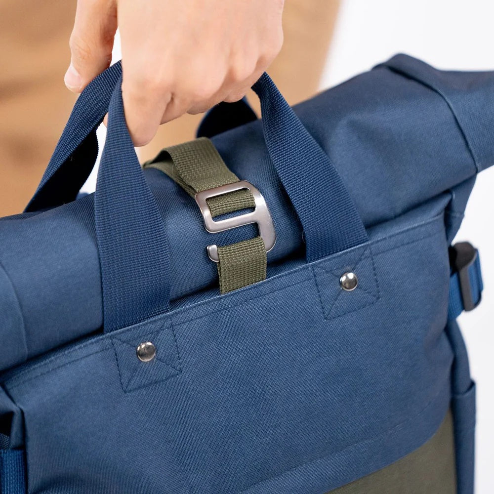 Rolltop Backpack - Navy/Khaki