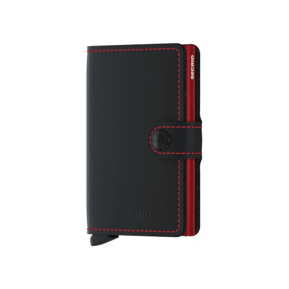 Miniwallet - Matte Black &amp; Red