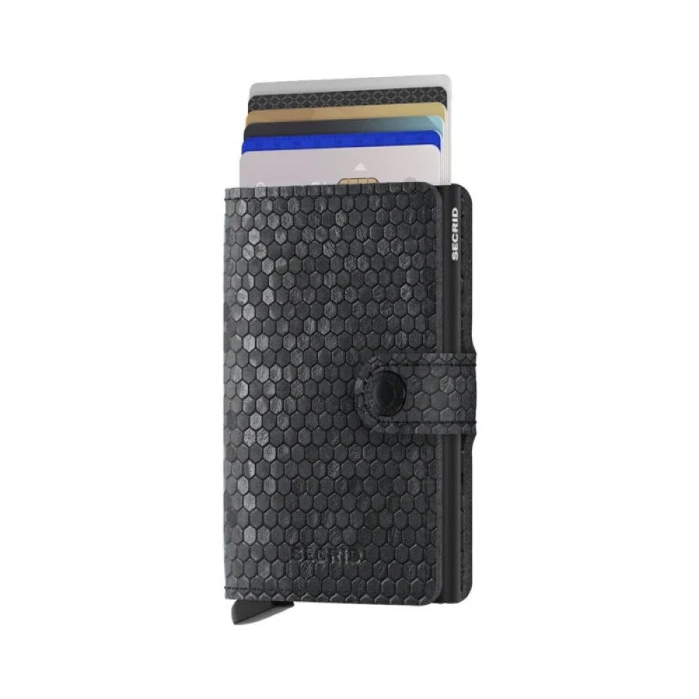 Miniwallet - Hexagon Black