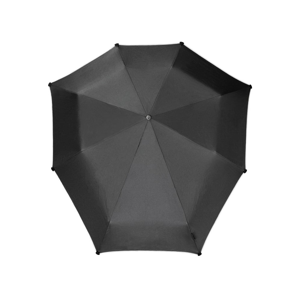 Pure Black Reflective Folding Umbrella - Mini