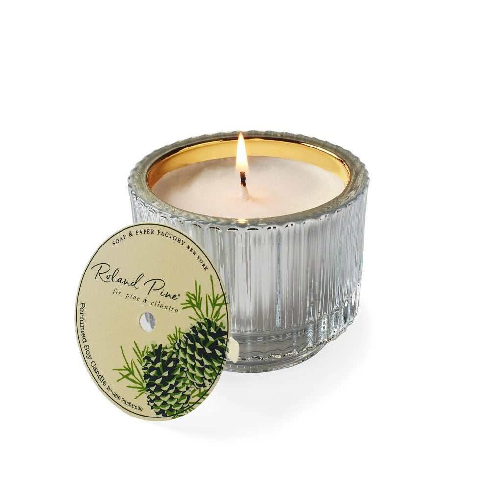 Roland Pine Soy Candle 6oz - Silver &amp; Gold