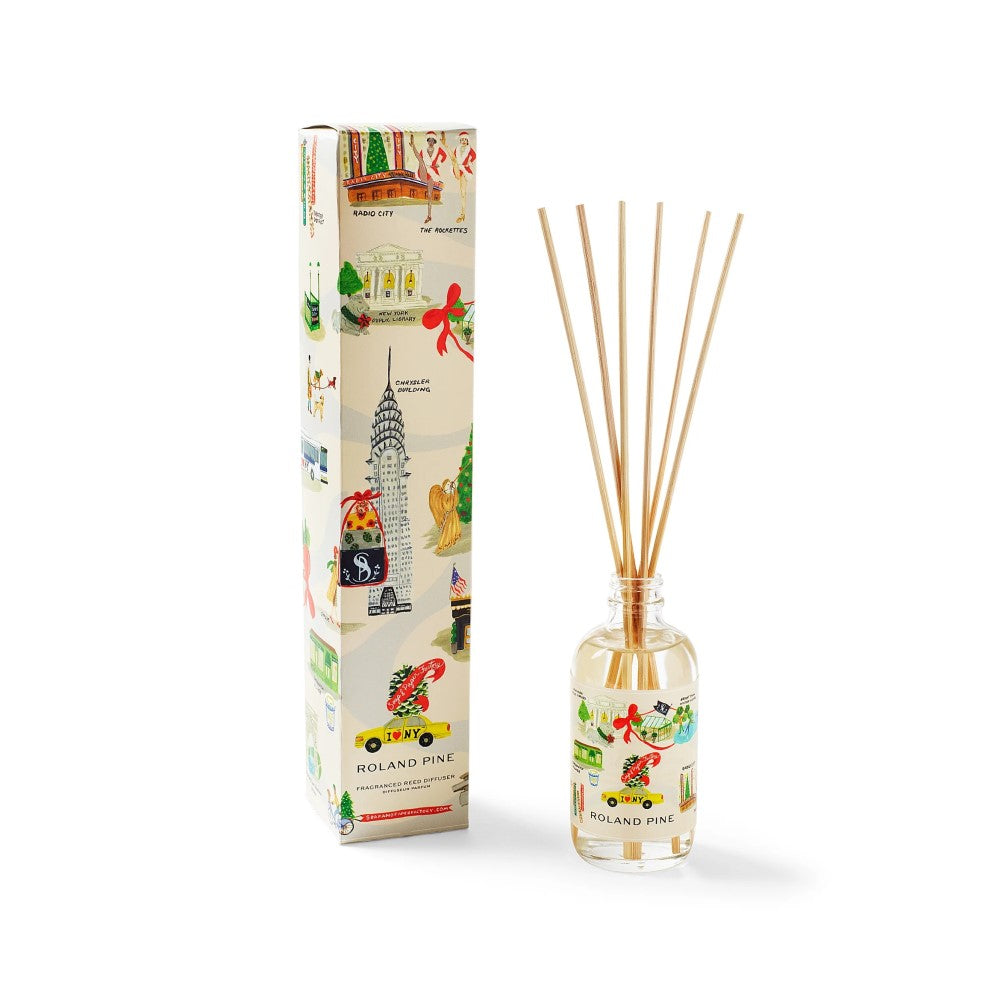 Roland Pine 3.65oz Reed Diffuser - Holiday in New York