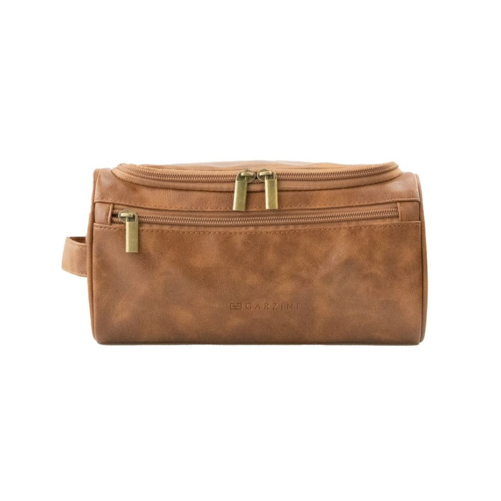 Toiletry Bag - Cognac Leather