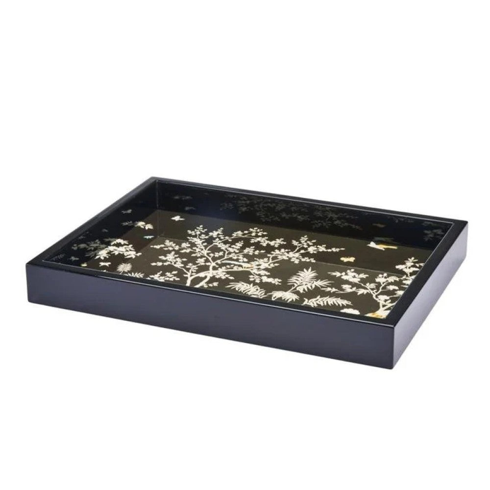 Chinoiserie Tray - Black