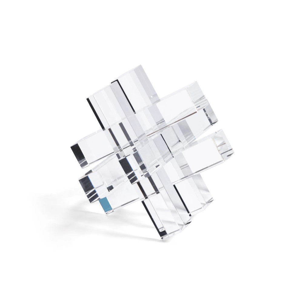 Crystal Glass Bookend - Clear