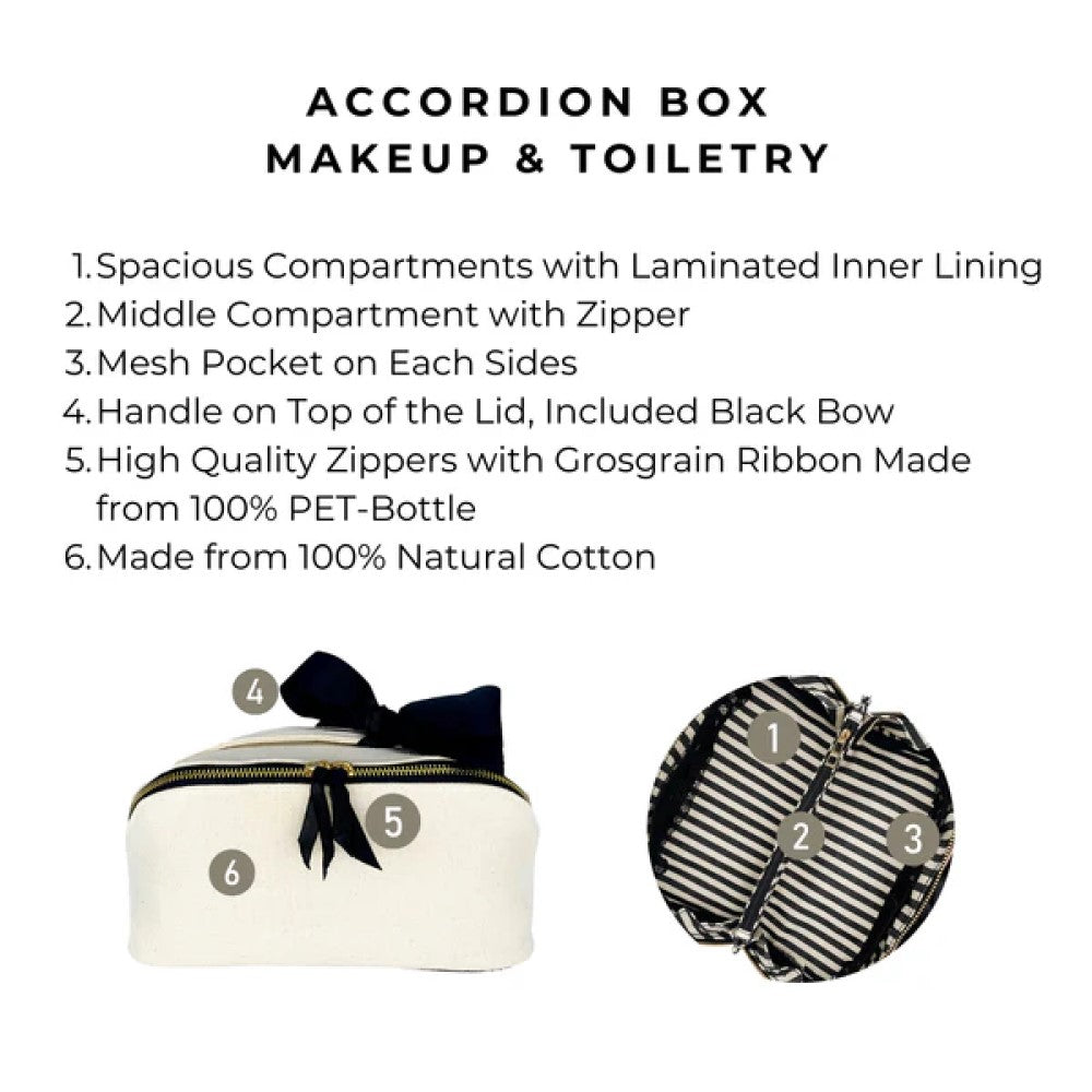 Accordion box make up &amp; toiletry - Cream