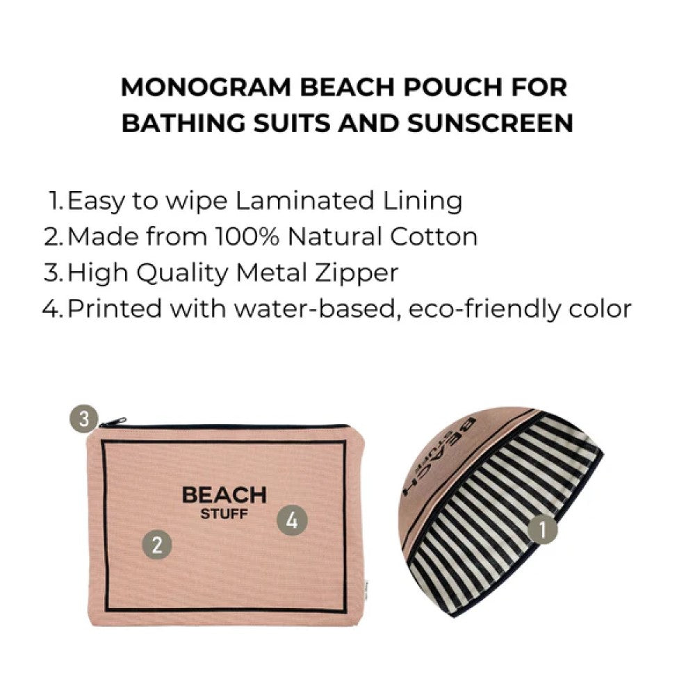 Beach pouch - Pink/ blush