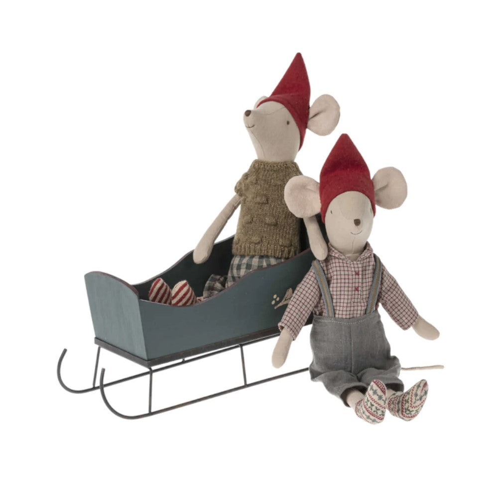 Christmas Mouse in Overall, Medium  - Boy
