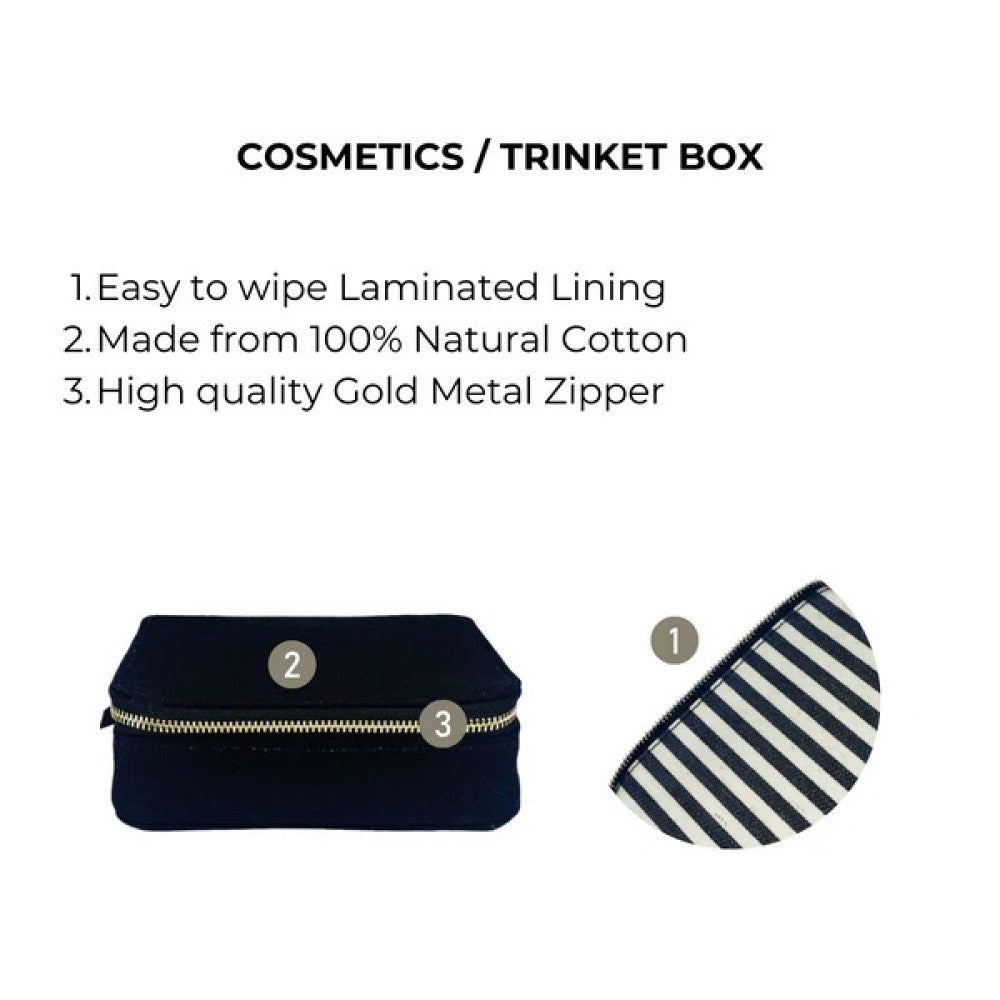 Cosmetics/ Trinket box - Black