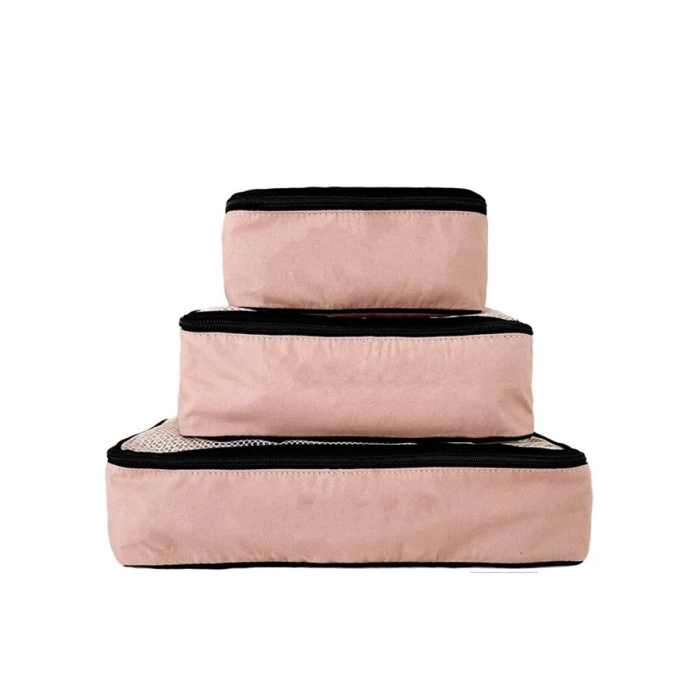 Cotton packing cubes - Pink/blush