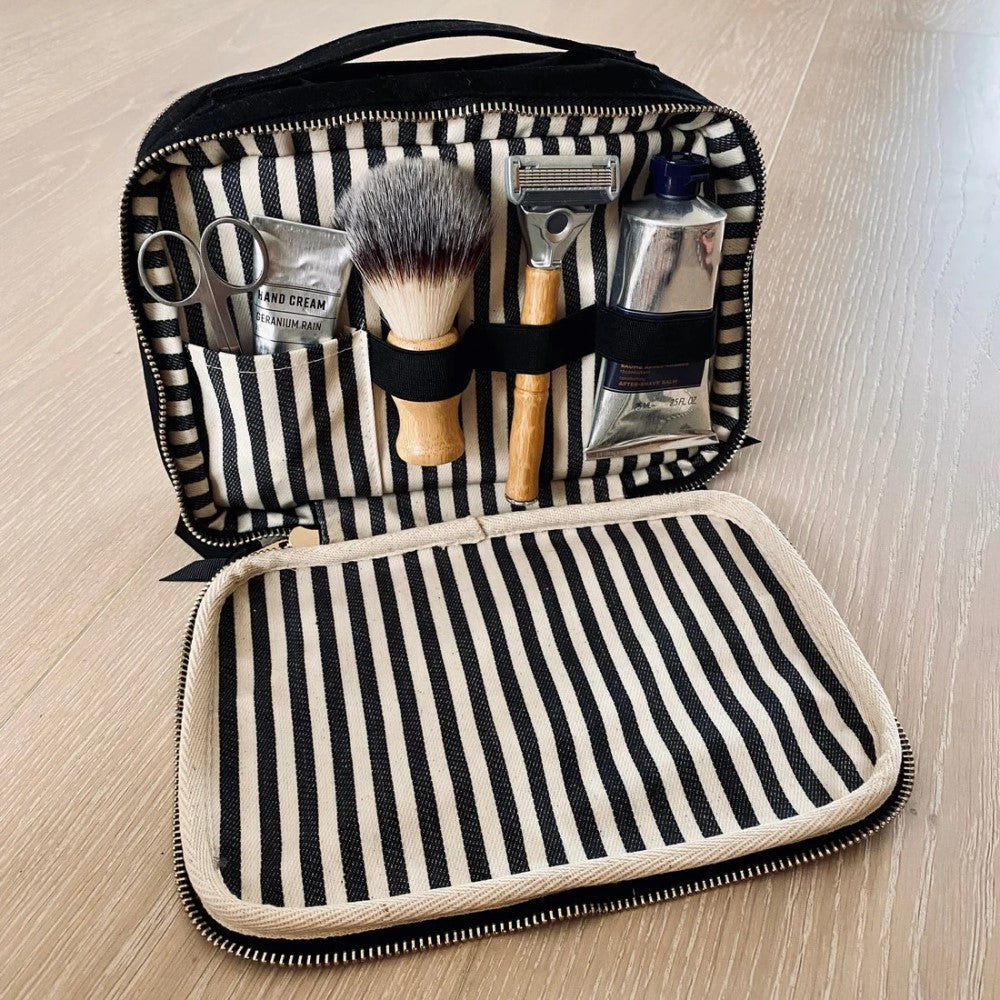 Double sided toiletry case - Black