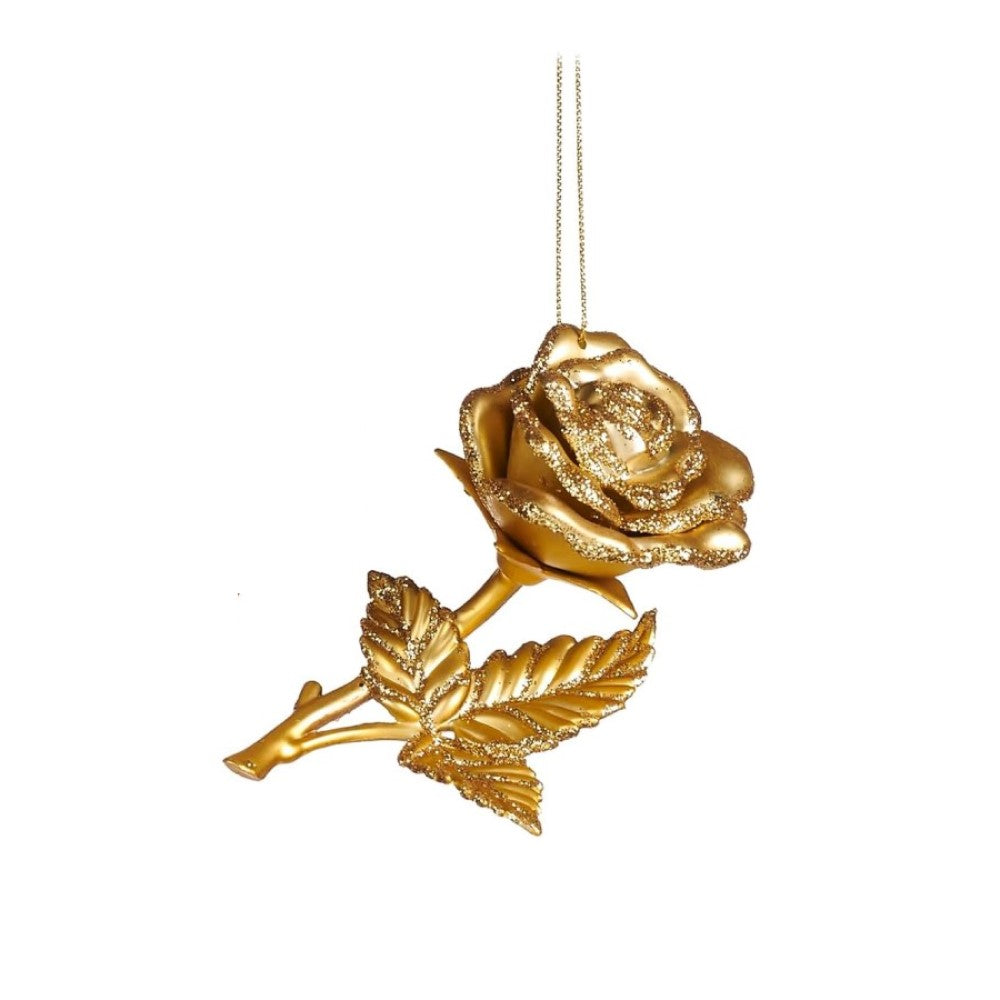 Rose Ornament - Gold/Champagne