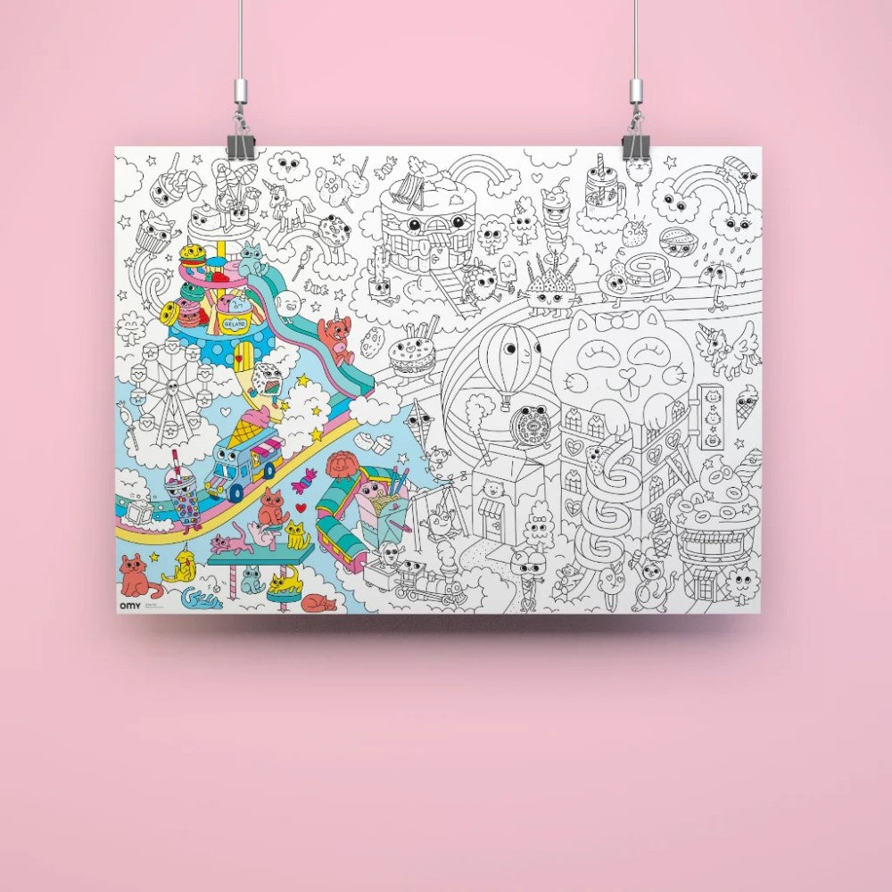 Coloring Poster - Kawaii 100x70