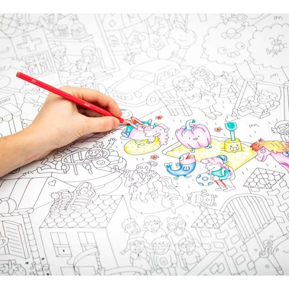 Coloring Poster - Kids Life 100x70