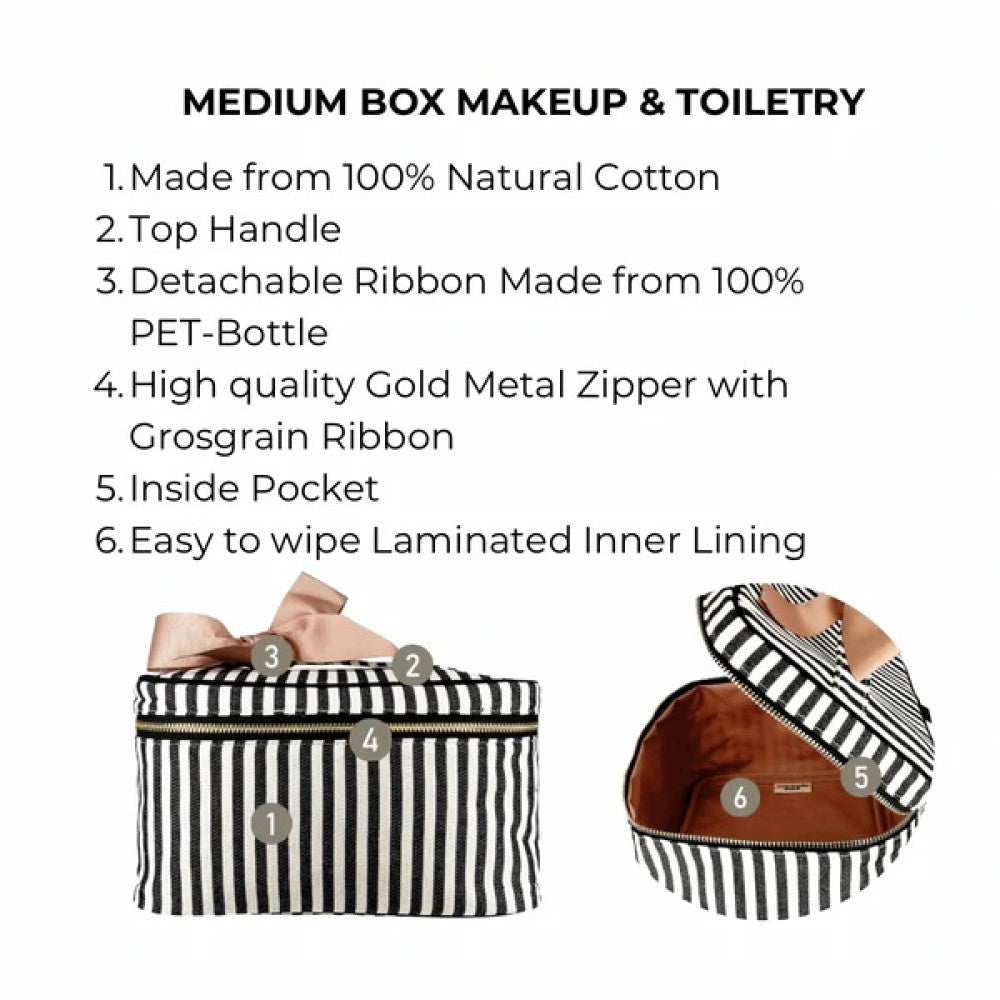 Medium box Make up &amp; Toiletry - Striped