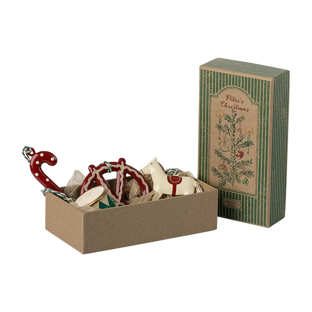 Metal Ornament Set - Peter&#39;s Christmas / Green