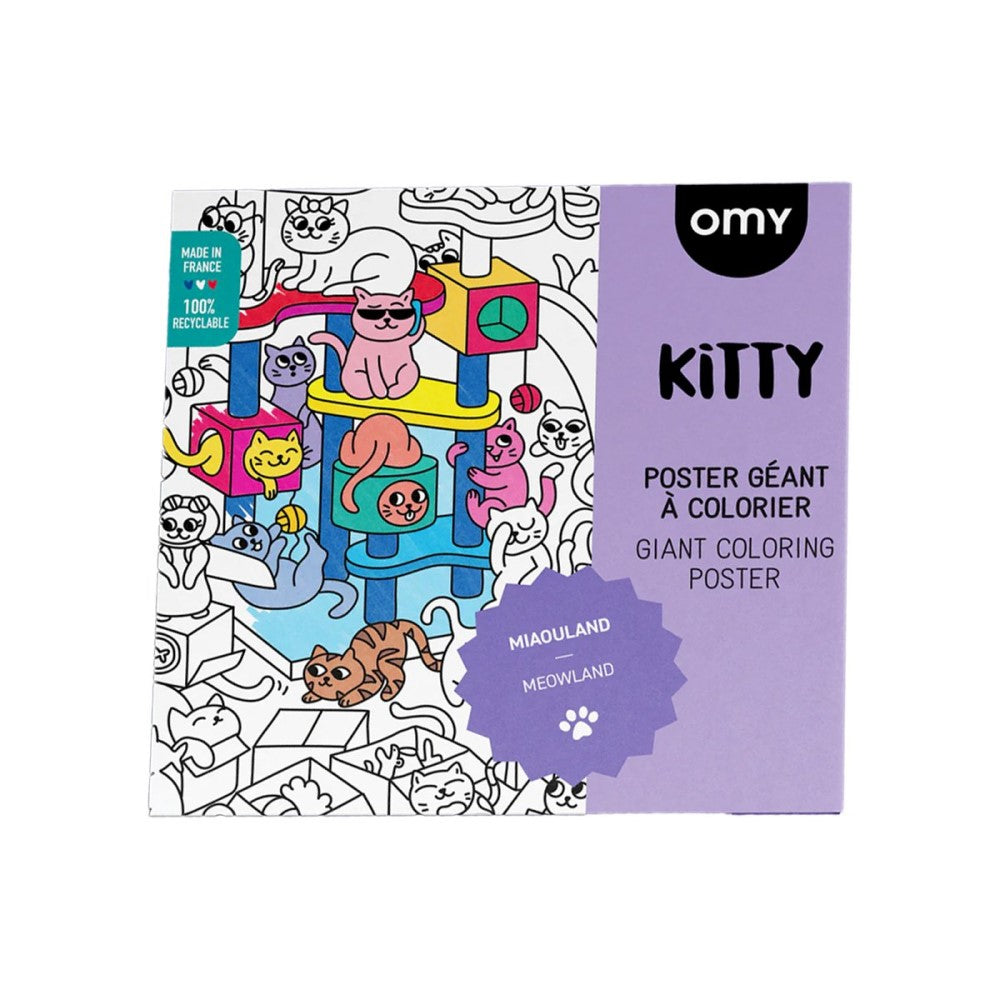 Coloring Poster - Kitty 100x70