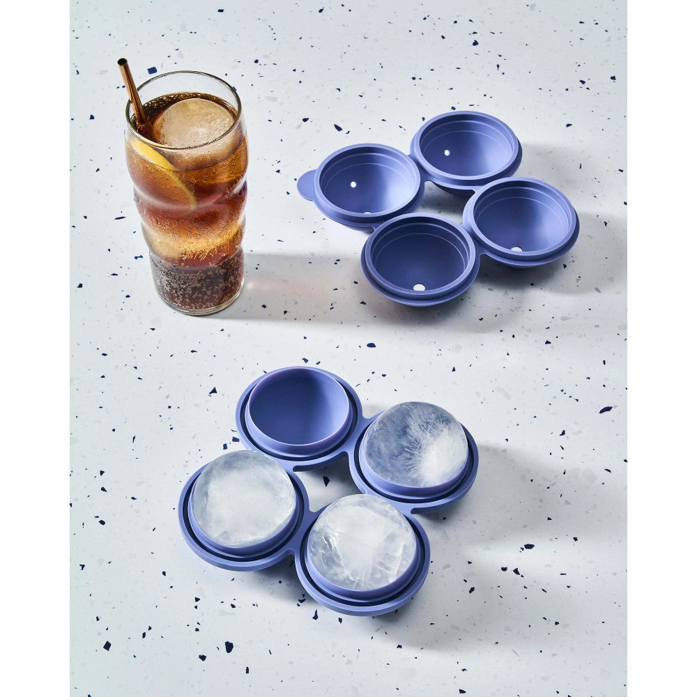 Sphere ice mold - Peak blue