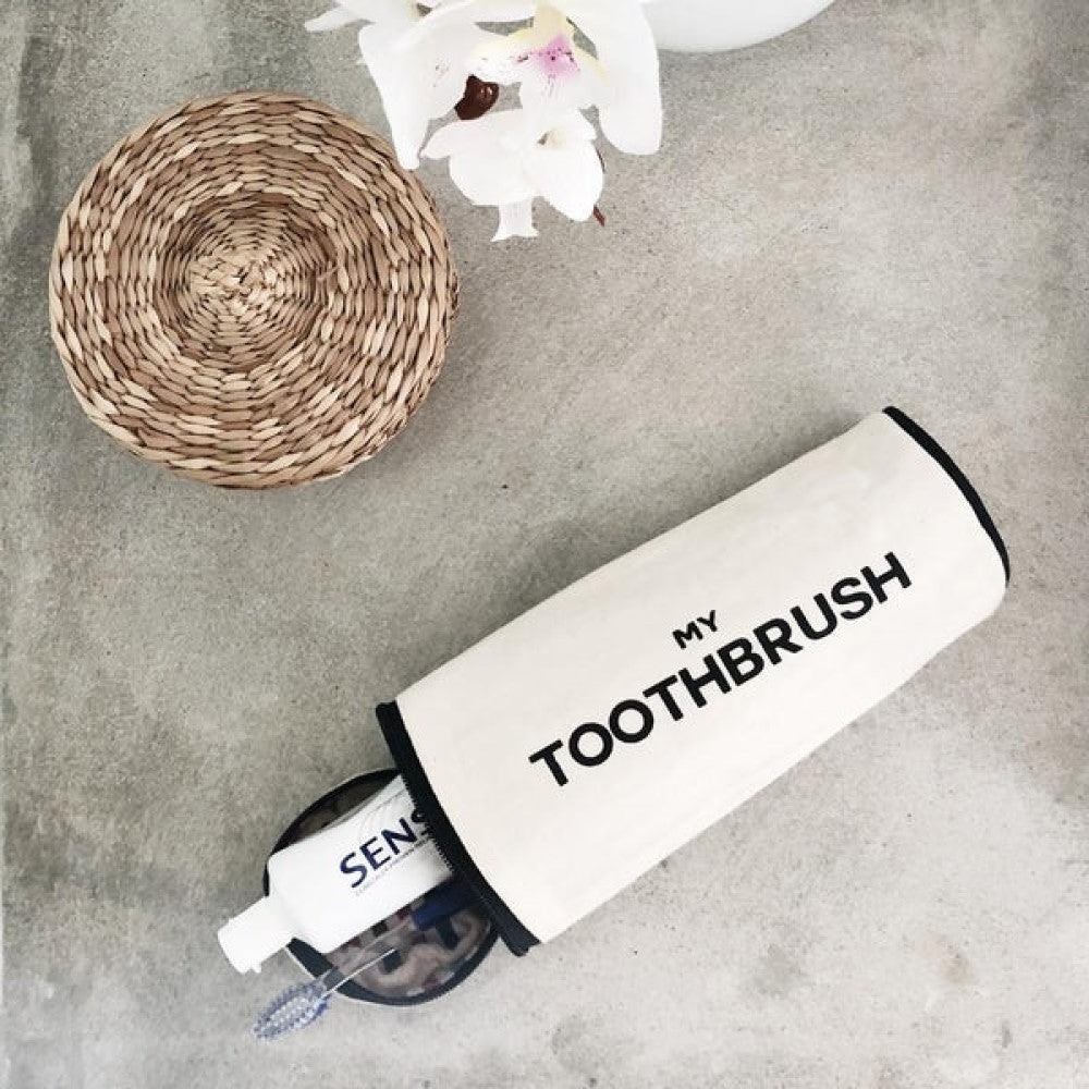 Toothbrush travel case - Cream