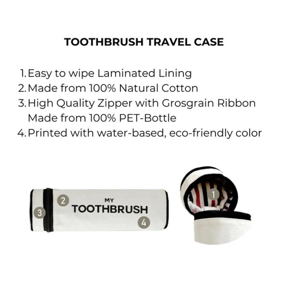 Toothbrush travel case - Cream