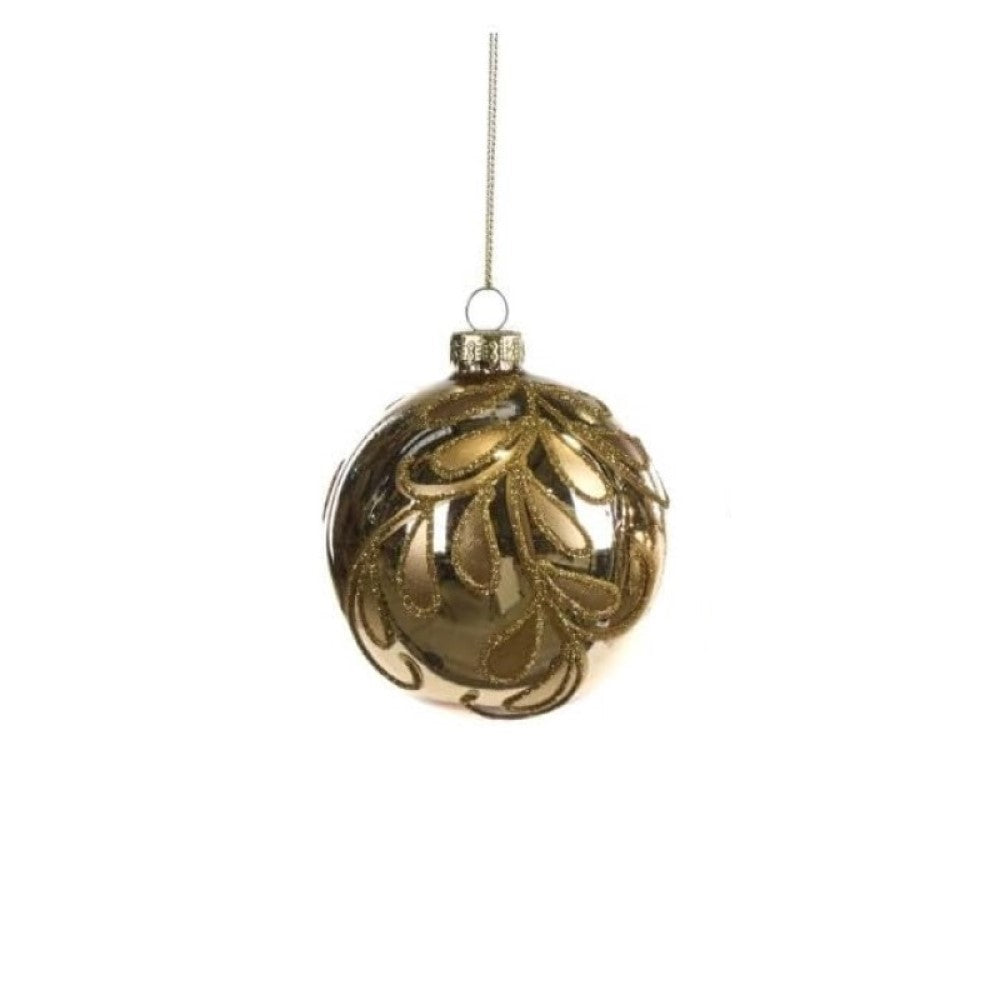 Glass Leaf Vine Ball