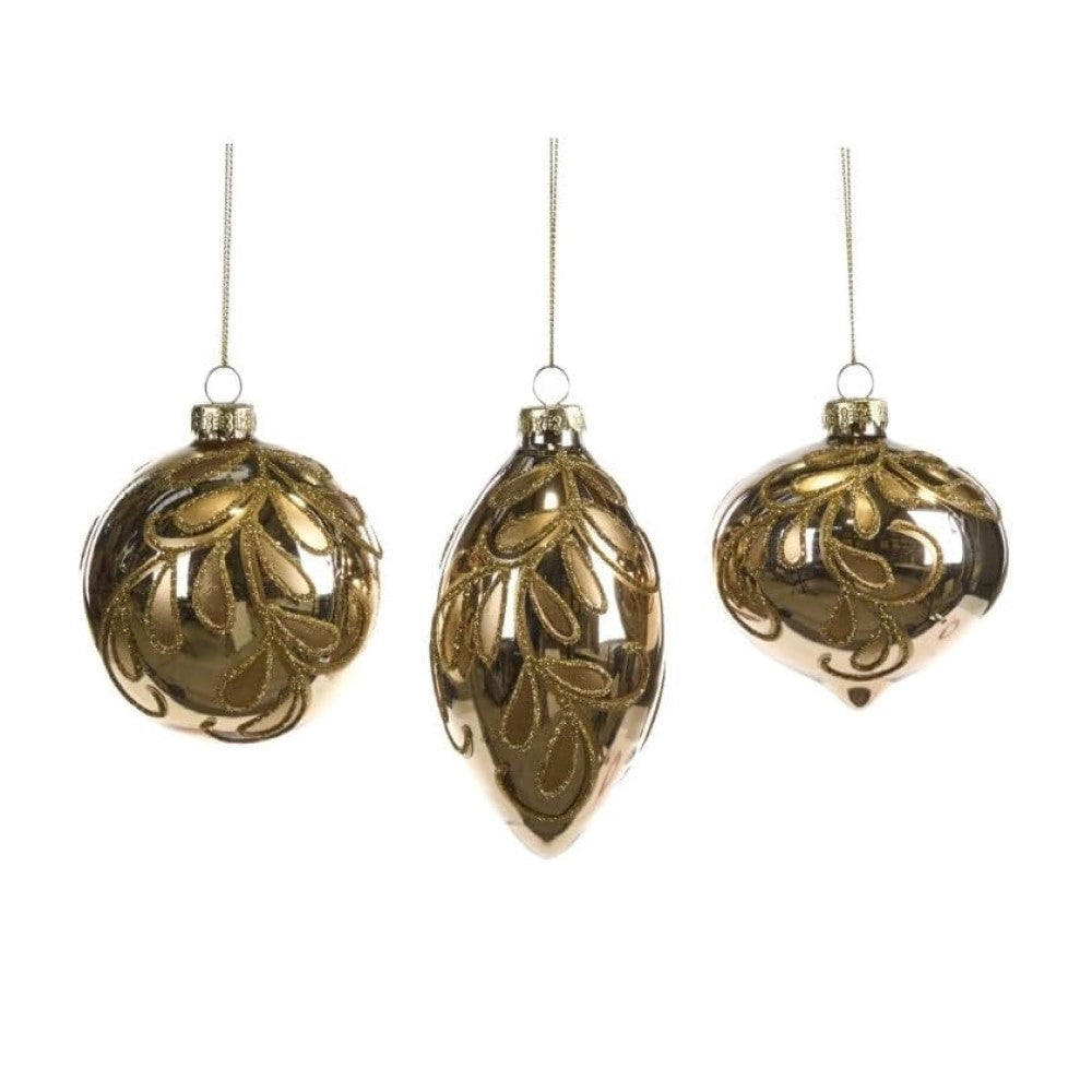 Glass Leaf Vine Ball