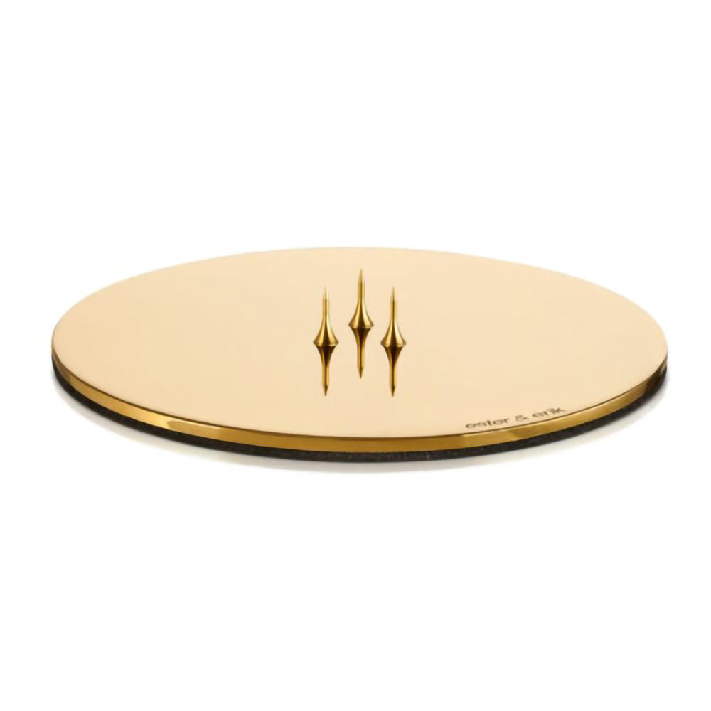 Candle Plate Gold Shiny